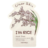<img alt="TonyMoly, Im Rice, Clear Skin Beauty Mask Sheet, 1 Sheet, 0.74 oz (21 g)" title="TonyMoly, Im Rice, Clear Skin Beauty Mask Sheet, 1 Sheet, 0.74 oz (21 g),8806194022826"