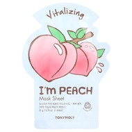 <img alt="TonyMoly, Im Peach, Vitalizing Beauty Mask Sheet, 1 Sheet, 0.74 oz (21 g) (Discontinued Item)" title="TonyMoly, Im Peach, Vitalizing Beauty Mask Sheet, 1 Sheet, 0.74 oz (21 g) (Discontinued Item),8806194024226"