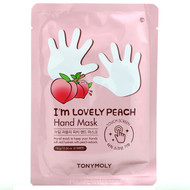 3 PACK OF Tony Moly, I'm Lovely Peach, Hand Mask, 1 Pair, 0.56 oz (16 g)