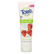 3 PACK OF Toms of Maine, Childrens, Fluoride Toothpaste, Silly Strawberry,  5.1 oz (144 g)