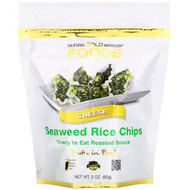 3 PACK OF California Gold Nutrition, Seaweed Rice Chips, Cheese, 2 oz (60 g)