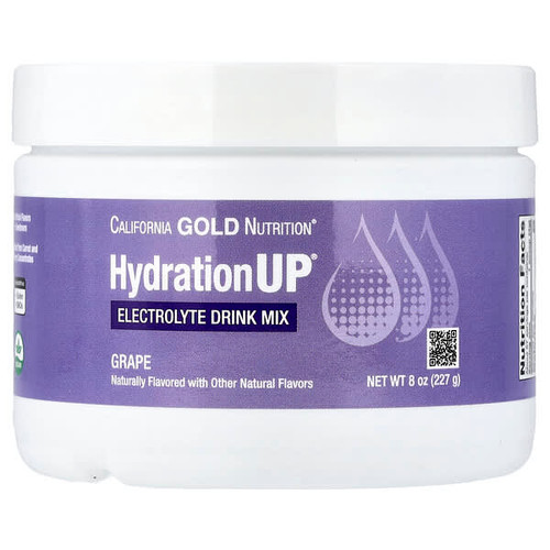<img alt="California Gold Nutrition, HydrationUP, Electrolyte Drink Mix with Calcium, Potassium, Vitamin C, and Vitamin E, Grape, 8 oz (227 g)" title="California Gold Nutrition, HydrationUP, Electrolyte Drink Mix with Calcium, Potassium, Vitamin C, and Vitamin E, Grape, 8 oz (227 g),898220017492"