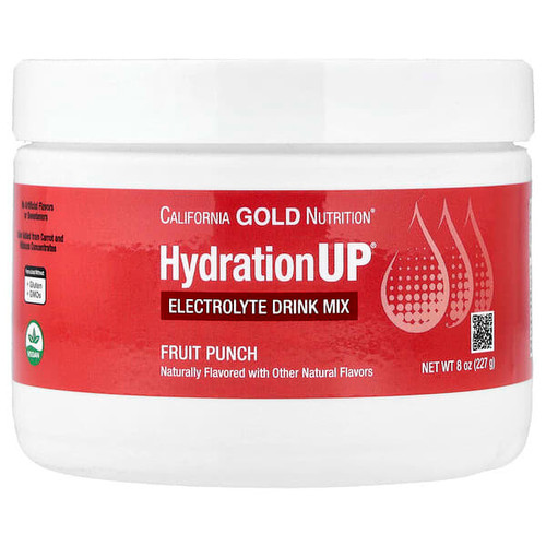 <img alt="California Gold Nutrition, HydrationUP, Electrolyte Drink Mix with Calcium, Potassium, Vitamin C, and Vitamin E, Fruit Punch, 8 oz (227 g)" title="California Gold Nutrition, HydrationUP, Electrolyte Drink Mix with Calcium, Potassium, Vitamin C, and Vitamin E, Fruit Punch, 8 oz (227 g),898220017478"
