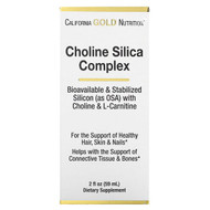 <img alt="California Gold Nutrition, Choline Silica Complex, Bioavailable & Stabilized Silicon with Choline & L-Carnitine, 2 fl oz (59 ml)" title="California Gold Nutrition, Choline Silica Complex, Bioavailable & Stabilized Silicon with Choline & L-Carnitine, 2 fl oz (59 ml),898220015986"