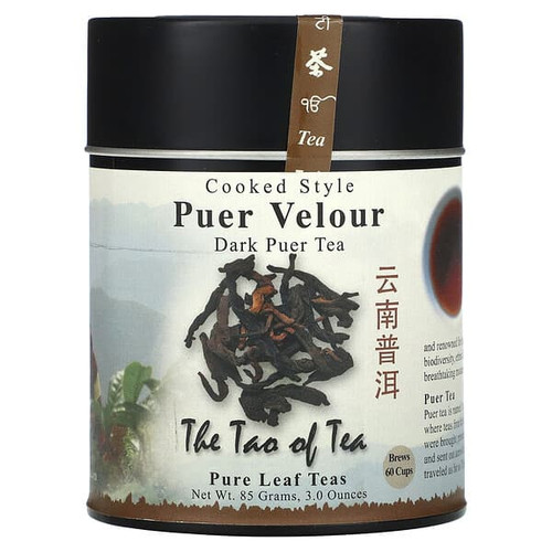 <img alt="The Tao of Tea, Cooked Style Dark Puer Tea, Puer Velour, 3 oz (85 g)" title="The Tao of Tea, Cooked Style Dark Puer Tea, Puer Velour, 3 oz (85 g),689951610904"
