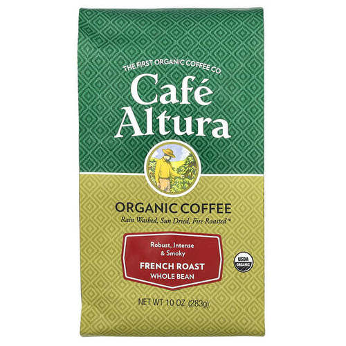 <img alt="Cafe Altura, Organic Coffee, Whole Bean, French Roast, 10 oz (283 g)" title="Cafe Altura, Organic Coffee, Whole Bean, French Roast, 10 oz (283 g),032843335209"
