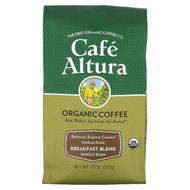 <img alt="Cafe Altura, Organic Coffee, Breakfast Blend, Whole Bean, Medium Roast, 10 oz (283 g)" title="Cafe Altura, Organic Coffee, Breakfast Blend, Whole Bean, Medium Roast, 10 oz (283 g),032843335308"