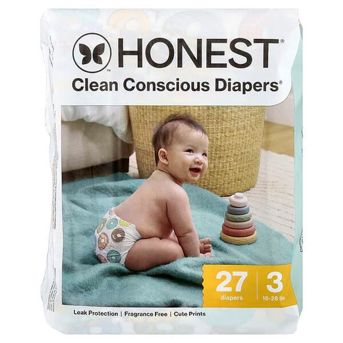 <img alt="The Honest Company, Clean Conscious Diapers, Size 3, 16-28 lbs, Donut Grow Up, 27 Diapers" title="The Honest Company, Clean Conscious Diapers, Size 3, 16-28 lbs, Donut Grow Up, 27 Diapers,810425030892"