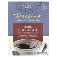 <img alt="Teeccino, Prebiotic Herbal Tea, Dark Chocolate, Caffeine Free, 10 Tea Bags, 2.12 oz (60 g)" title="Teeccino, Prebiotic Herbal Tea, Dark Chocolate, Caffeine Free, 10 Tea Bags, 2.12 oz (60 g),795239460106"