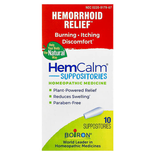 <img alt="Boiron, HemCalm Suppositories, Hemorrhoid Relief, 10 Suppositories" title="Boiron, HemCalm Suppositories, Hemorrhoid Relief, 10 Suppositories,306969121672"