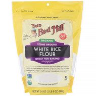 Bobs Red Mill, Organic White Rice Flour, 24 oz (680 g)