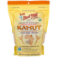 Bobs Red Mill, Organic Kamut, Whole Grain, 24 oz (680 g)
