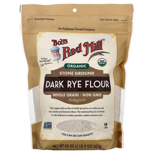 <img alt="Bobs Red Mill, Organic Dark Rye Flour, Whole Grain, 20 oz (567 g)" title="Bobs Red Mill, Organic Dark Rye Flour, Whole Grain, 20 oz (567 g),039978113139"