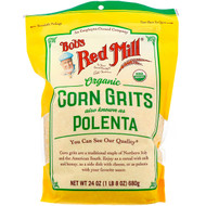 Bobs Red Mill, Organic Corn Grits, Polenta, 24 oz  (680 g)