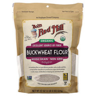 <img alt="Bobs Red Mill, Organic Buckwheat Flour, Whole Grain, 22 oz (624 g)" title="Bobs Red Mill, Organic Buckwheat Flour, Whole Grain, 22 oz (624 g),039978113023"