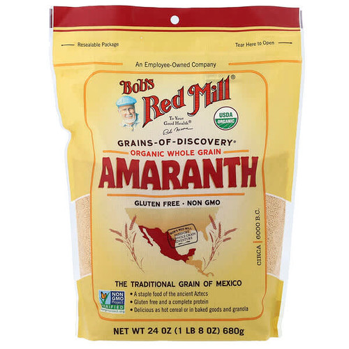 <img alt="Bobs Red Mill, Organic Amaranth, Whole Grain, 24 oz (680 g)" title="Bobs Red Mill, Organic Amaranth, Whole Grain, 24 oz (680 g),039978029102"