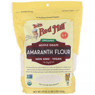 Bobs Red Mill, Organic Amaranth Flour, Whole Grain, 18 oz (510 g)