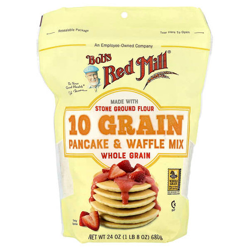 <img alt="Bobs Red Mill, 10 Grain Pancake & Waffle Mix, Whole Grain, 24 oz (680 g)" title="Bobs Red Mill, 10 Grain Pancake & Waffle Mix, Whole Grain, 24 oz (680 g),039978112040"