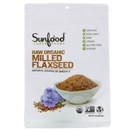 3 PACK OF Sunfood, Raw Organic Milled Flaxseed, 1 lb (453.5 g)