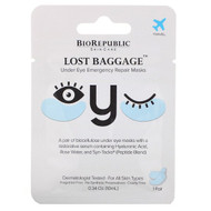 3 PACK OF BioRepublic Skincare, Lost Baggage, Under Eye Emergency Repair Masks, 1 Pair, 0.34 oz (10 ml)