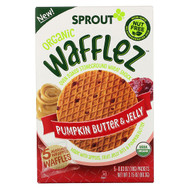 3 PACK OF Sprout Organic, Wafflez, Pumpkin Butter & Jelly, 5 Packets, 0.63 oz (18 g)