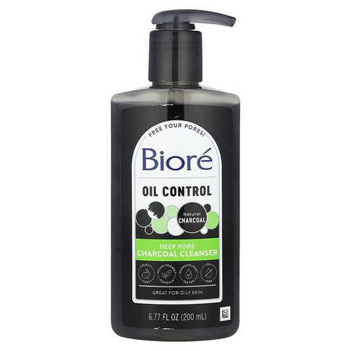 <img alt="Biore, Oil Control, Deep Pore Charcoal Cleanser, 6.77 fl oz (200 ml)" title="Biore, Oil Control, Deep Pore Charcoal Cleanser, 6.77 fl oz (200 ml),019100194304"