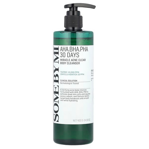 <img alt="SOME BY MI, AHA. BHA. PHA 30 Days Miracle Acne Clear Body Cleanser, 14.10 oz (400 g)" title="SOME BY MI, AHA. BHA. PHA 30 Days Miracle Acne Clear Body Cleanser, 14.10 oz (400 g),8809647390725"
