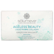Solumeve, Ageless Beauty, Liquid Marine Collagen, Peach Flavor, 10 Bottles, 1.69 fl oz (50 ml) Each