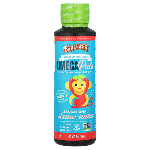 <img alt="Barleans, Omega Pals, Essential Nutrition For Kids, Sensational Straw-Nana, 8 oz (227 g)" title="Barleans, Omega Pals, Essential Nutrition For Kids, Sensational Straw-Nana, 8 oz (227 g),705875801034"