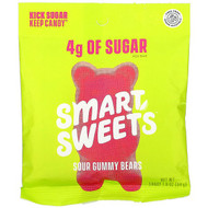 3 PACK OF SmartSweets, Sour Gummy Bears, Raspberry, Apple, Lemon, Peach, 1.8 oz (50 g)