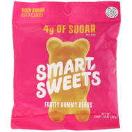 3 PACK OF SmartSweets, Fruity Gummy Bears,  Raspberry, Apple, Lemon, Peach, 1.8 oz (50 g)