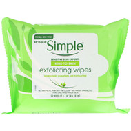 3 PACK OF Simple Skincare, Exfoliating Wipes, 25 Wipes