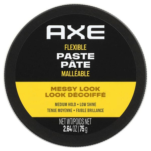 <img alt="AXE, Messy Look, Flexible Paste, Medium Hold-Low Shine, 2.64 oz (75 g)" title="AXE, Messy Look, Flexible Paste, Medium Hold-Low Shine, 2.64 oz (75 g),079400339447"