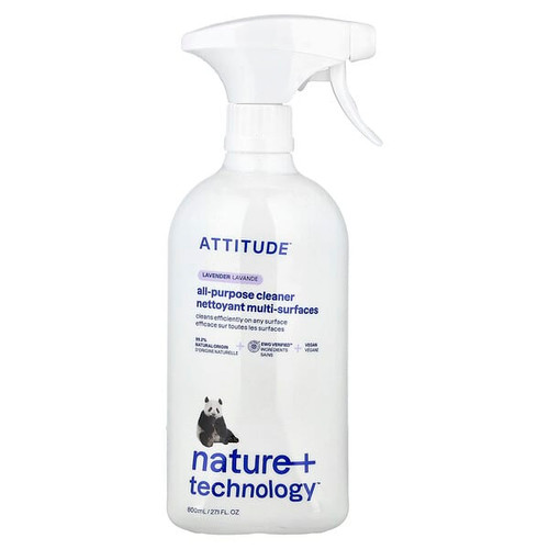 <img alt="ATTITUDE, Nature + Technology, All-Purpose Cleaner, Lavender, 27.1 fl oz (800 ml)" title="ATTITUDE, Nature + Technology, All-Purpose Cleaner, Lavender, 27.1 fl oz (800 ml),626232101829"
