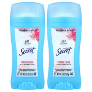 <img alt="Secret, pH Balanced Invisible Solid Antiperspirant-Deodorant, Powder Fresh, Twin Pack, 2.6 oz (73 g) Each" title="Secret, pH Balanced Invisible Solid Antiperspirant-Deodorant, Powder Fresh, Twin Pack, 2.6 oz (73 g) Each,037000124320"