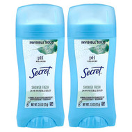 <img alt="Secret, pH Balanced Invisible Solid, Antiperspirant-Deodorant, Shower Fresh, 2 Pack, 2.6 oz (73 g) Each" title="Secret, pH Balanced Invisible Solid, Antiperspirant-Deodorant, Shower Fresh, 2 Pack, 2.6 oz (73 g) Each,037000124337"