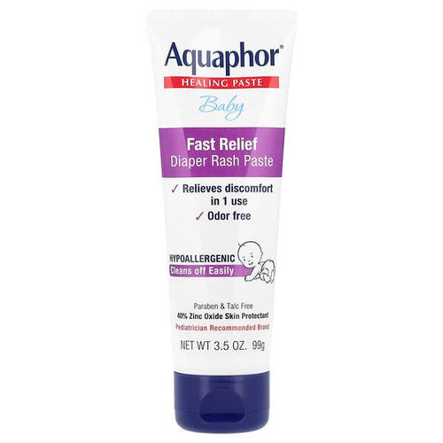 <img alt="Aquaphor, Baby, Fast Relief Diaper Rash Paste, 3.5 oz (99 g)" title="Aquaphor, Baby, Fast Relief Diaper Rash Paste, 3.5 oz (99 g),072140026615"