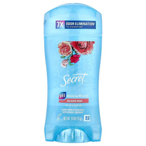 <img alt="Secret, 48 HR Clear Gel Antiperspirant-Deodorant, Delicate Rose , 2.6 oz (73 g)" title="Secret, 48 HR Clear Gel Antiperspirant-Deodorant, Delicate Rose , 2.6 oz (73 g),037000887935"