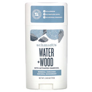 Schmidts, Natural Deodorant, Water + Wood with Charcoal, 2.65 oz (75 g)