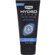 3 PACK OF Schick, Hydro Sense, Hydrate Shave Cream, With Olive Oil, 6 fl oz (177 ml)