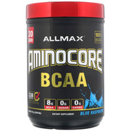 ALLMAX Nutrition, AMINOCORE BCAA, Blue Raspberry, 0.69 lbs (315 g)