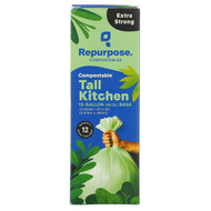 3 PACK OF Repurpose, Extra Strong, 13 Gallon Tall Kitchen Bags, 12 Count