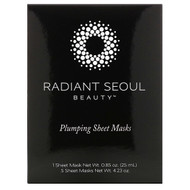 Radiant Seoul, Plumping Sheet Mask, 5 Sheet Masks, 0.85 oz (25 ml) Each