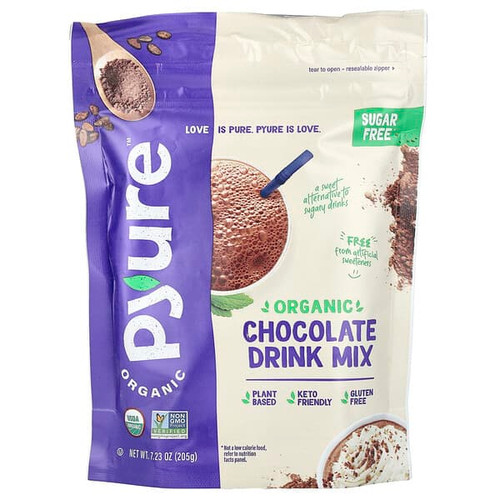 <img alt="Pyure, Organic Chocolate Drink Mix, 7.23 oz (205 g)" title="Pyure, Organic Chocolate Drink Mix, 7.23 oz (205 g),810019410093"