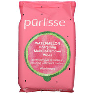 Purlisse, Watermelon, Energizing Makeup Remover Wipes, 30 Towelettes