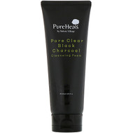 PureHeals, Pore Clear Black Charcoal, Cleansing Foam, 150 ml