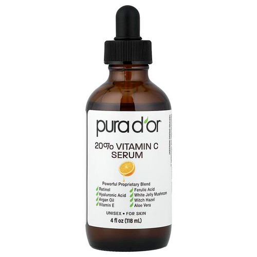 <img alt="Pura Dor, 20% Vitamin C Serum, 4 fl oz (118 ml)" title="Pura Dor, 20% Vitamin C Serum, 4 fl oz (118 ml),851615006082"