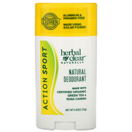 3 PACK OF 21st Century, Herbal Clear Naturally, Natural Deodorant, Action Sport, 2.65 oz (75 g)