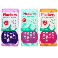 3 PACK OF Plackers, Micro Mint, Mint Dental Flossers, 12 Count