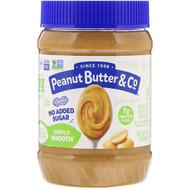 3 PACK OF Peanut Butter & Co., Simply Smooth, Peanut Butter Spread, No Added Sugar, 16 oz (454 g)